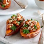 Recette végétarienne de patates douces farcies