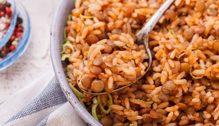 Recette végétarienne : riz aux lentilles, une alliance parfaite