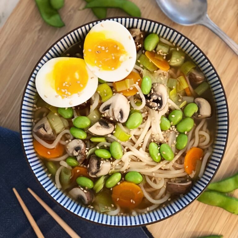 La recette facile d’un délicieux bouillon ramen végétarien