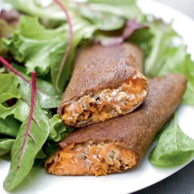 Recette de galette de sarrasin garnie aux légumes pour une option végétarienne délicieuse