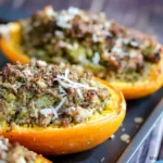 Recette végétarienne : Courge spaghetti aux légumes grillés