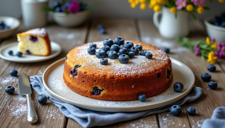 découvrez notre délicieuse recette de cake au yaourt végétal et myrtilles, un dessert moelleux et parfumé, idéal pour les amateurs de gourmandises saines et réconfortantes. parfait pour accompagner vos pauses café ou faire plaisir à vos convives !