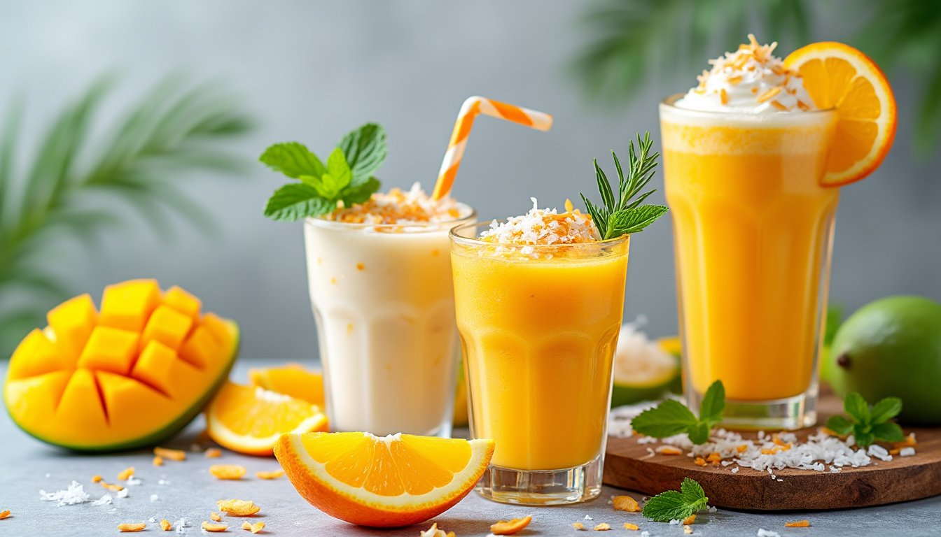 découvrez comment préparer un délicieux smoothie mangue-orange et lait de coco en quelques étapes simples. parfait pour une pause fraîcheur ou un petit déjeuner revitalisant, cette recette allie tropicalité et onctuosité pour un moment gourmand.