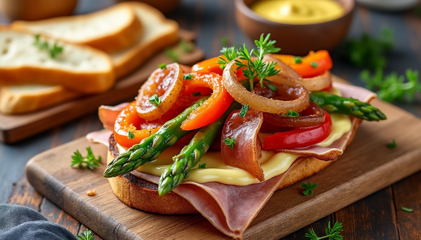 découvrez notre délicieuse recette de croque-monsieur végétarien aux champignons, un savoureux mélange de fromages fondants et de champignons sautés, parfait pour un repas rapide et gourmand. idéal pour les amateurs de cuisine végétale!