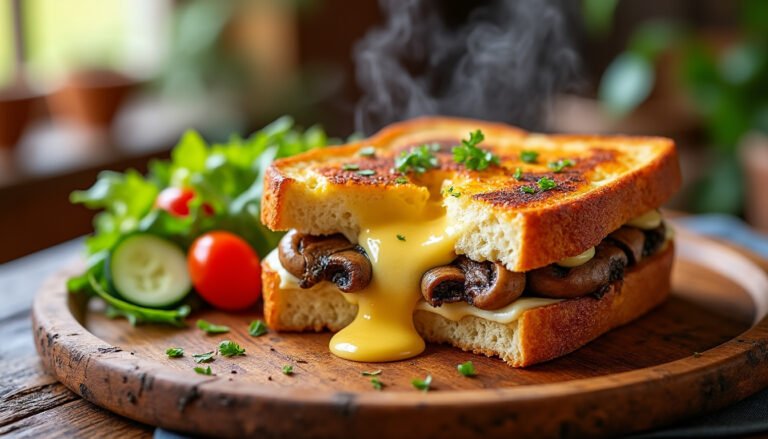 découvrez notre savoureux croque-monsieur végétarien aux champignons, un délice à base de pain grillé, de fromage fondant et de champignons savoureux. parfait pour un déjeuner rapide ou un dîner réconfortant, cette recette allie simplicité et goût. idéal pour les amateurs de cuisine végétale et les gourmands !