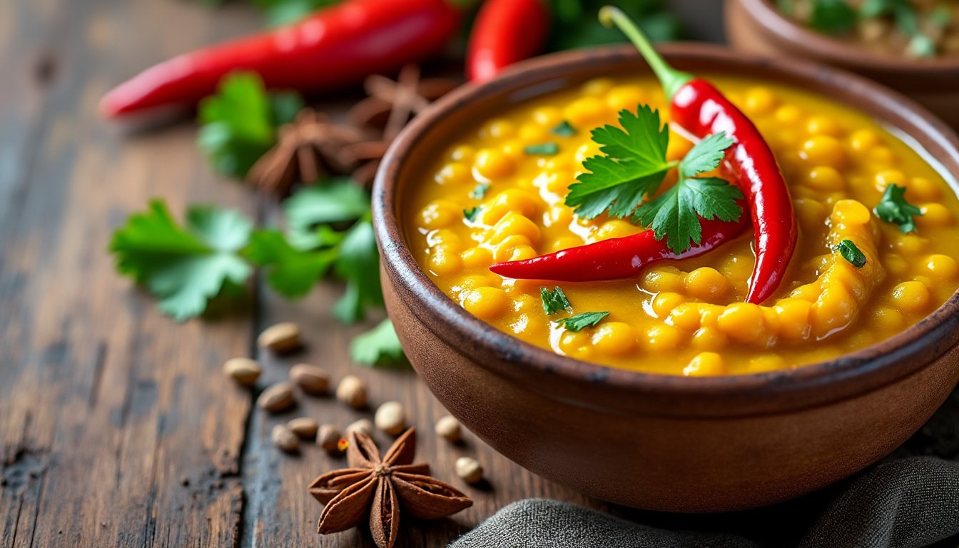 découvrez une recette savoureuse de dahl de lentilles corail aux épices, alliant le goût doux des lentilles à une harmonie d'épices parfumées pour un repas réconfortant et nourrissant.