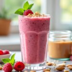 Découvrez la recette facile du smoothie framboise-amande et vanille