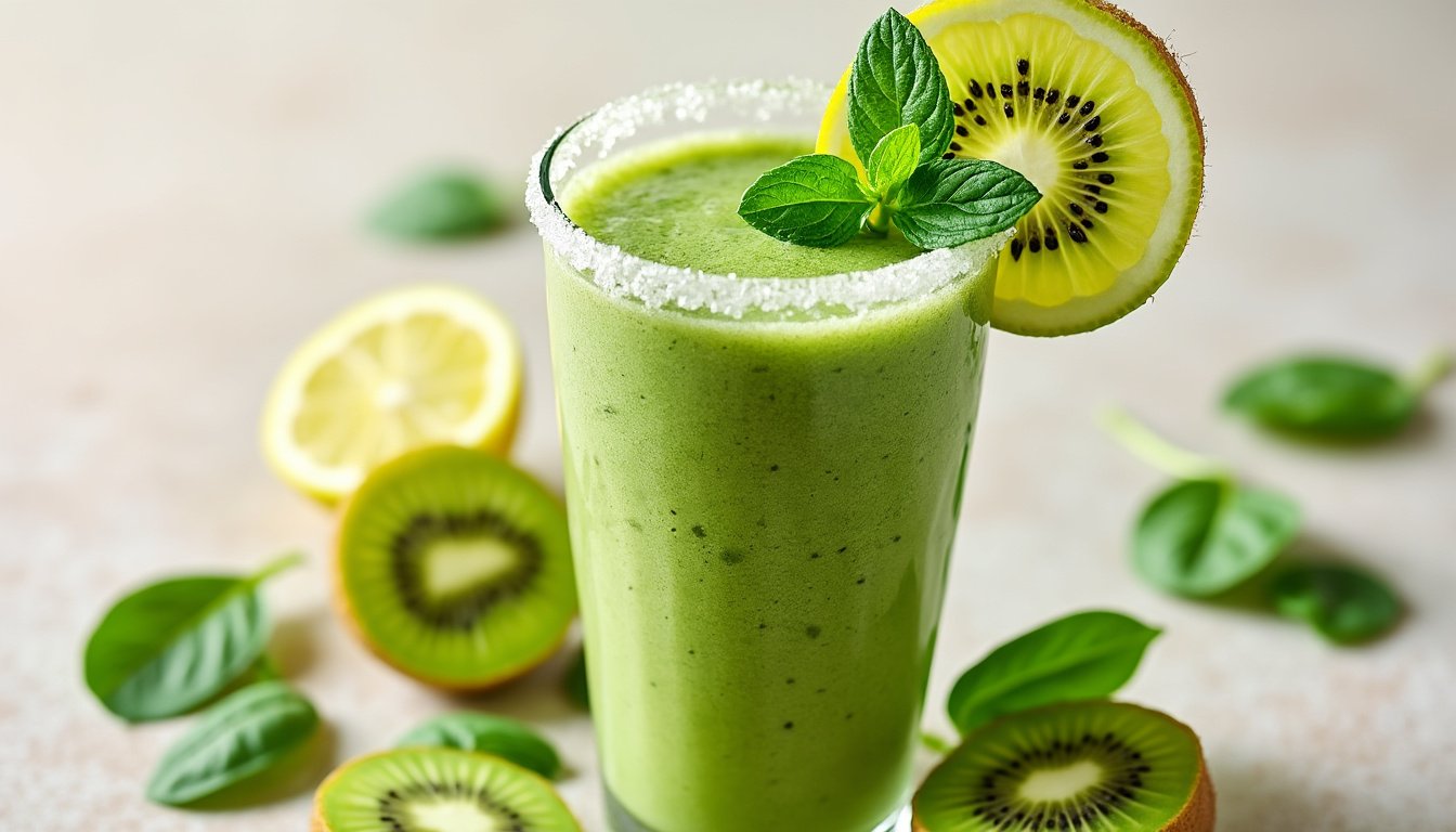 découvrez les bienfaits du smoothie kiwi-épinard et citron vert : une boisson revitalisante pleine de vitamines et de saveurs. apprenez à préparer cette recette délicieuse et healthy pour booster votre énergie et améliorer votre santé.