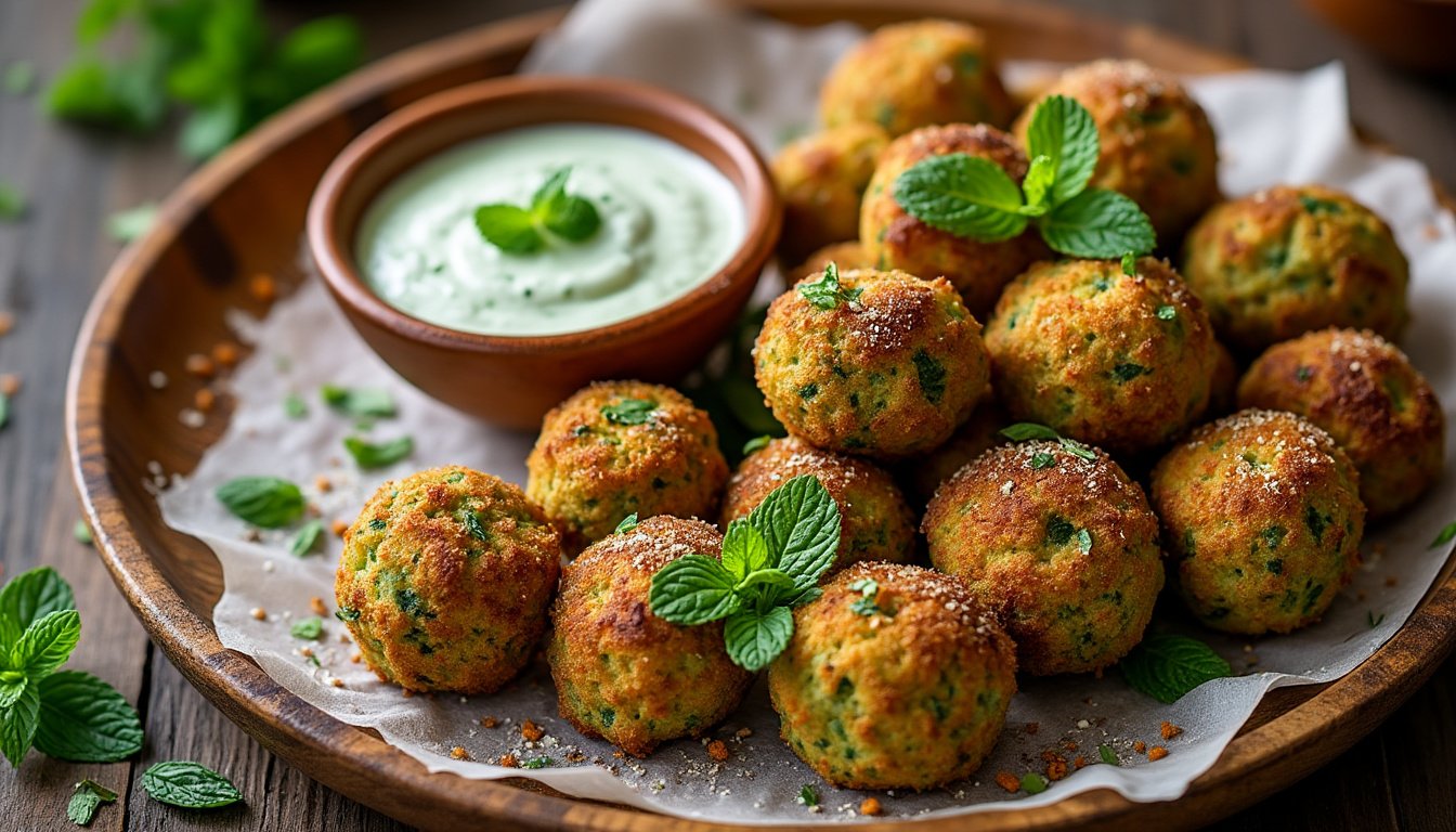 découvrez la recette irrésistible des falafels croustillants accompagnés d'une délicieuse sauce yaourt-menthe. parfait pour un repas sain et savoureux, ce plat végétarien allie textures et saveurs pour une expérience culinaire inoubliable.