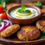 Falafels croustillants et sauce yaourt-menthe