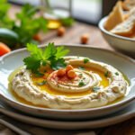 Houmous aux pois chiches et coriandre