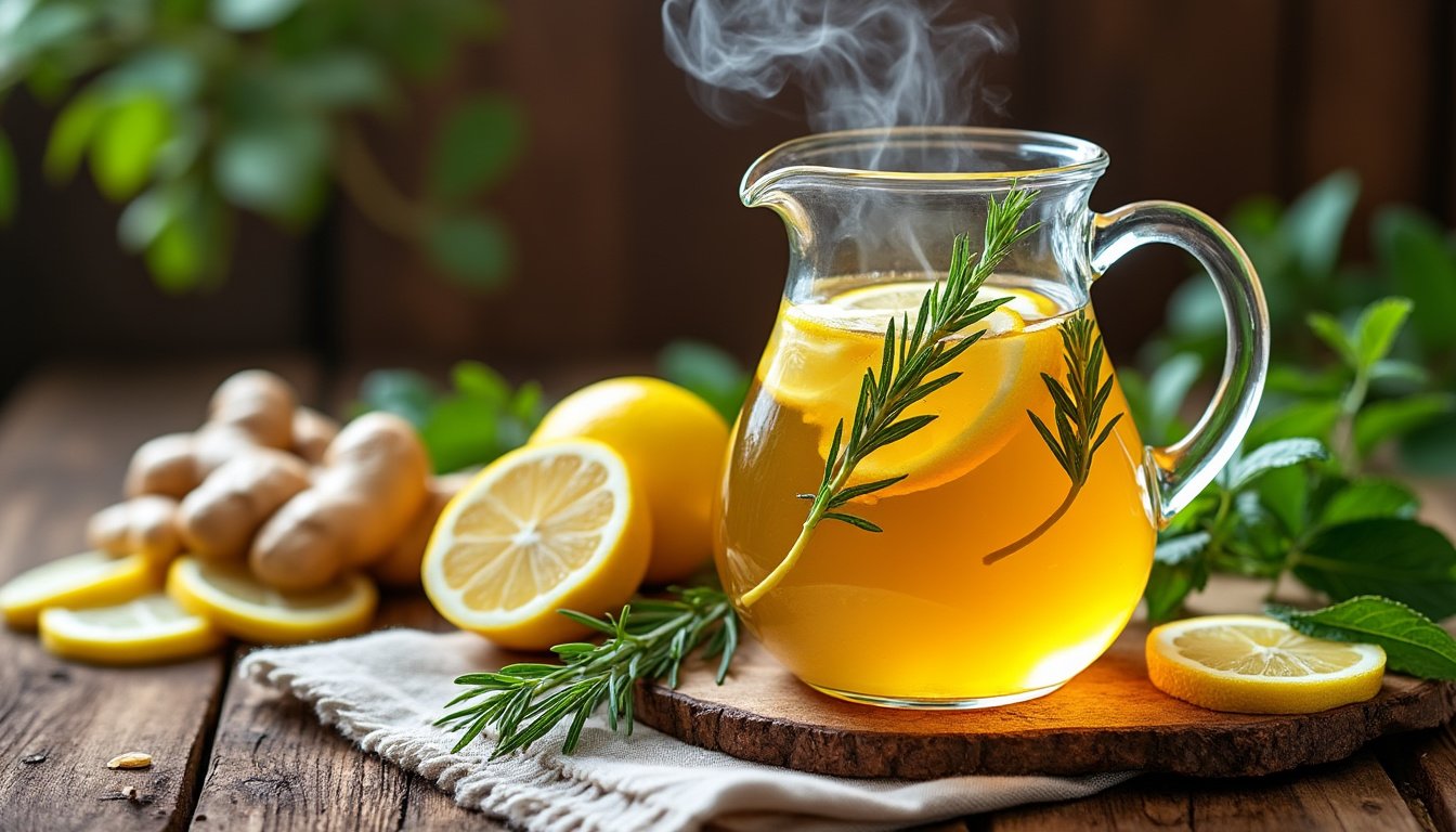 découvrez les bienfaits revigorants de notre infusion de gingembre et citron, une boisson rafraîchissante qui allie les propriétés antioxydantes du gingembre aux effets revitalisants du citron. parfaite pour renforcer votre système immunitaire et apporter une touche de fraîcheur à votre journée.