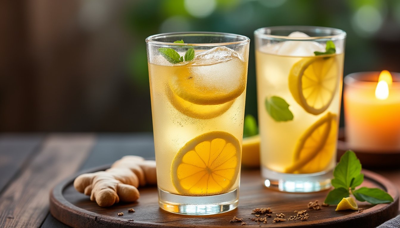 découvrez notre infusion de gingembre et citron, une boisson revitalisante qui allie les bienfaits du gingembre épicé et la fraîcheur du citron. parfaite pour stimuler votre énergie et renforcer votre immunité, cette infusion est idéale à déguster chaude ou glacée.