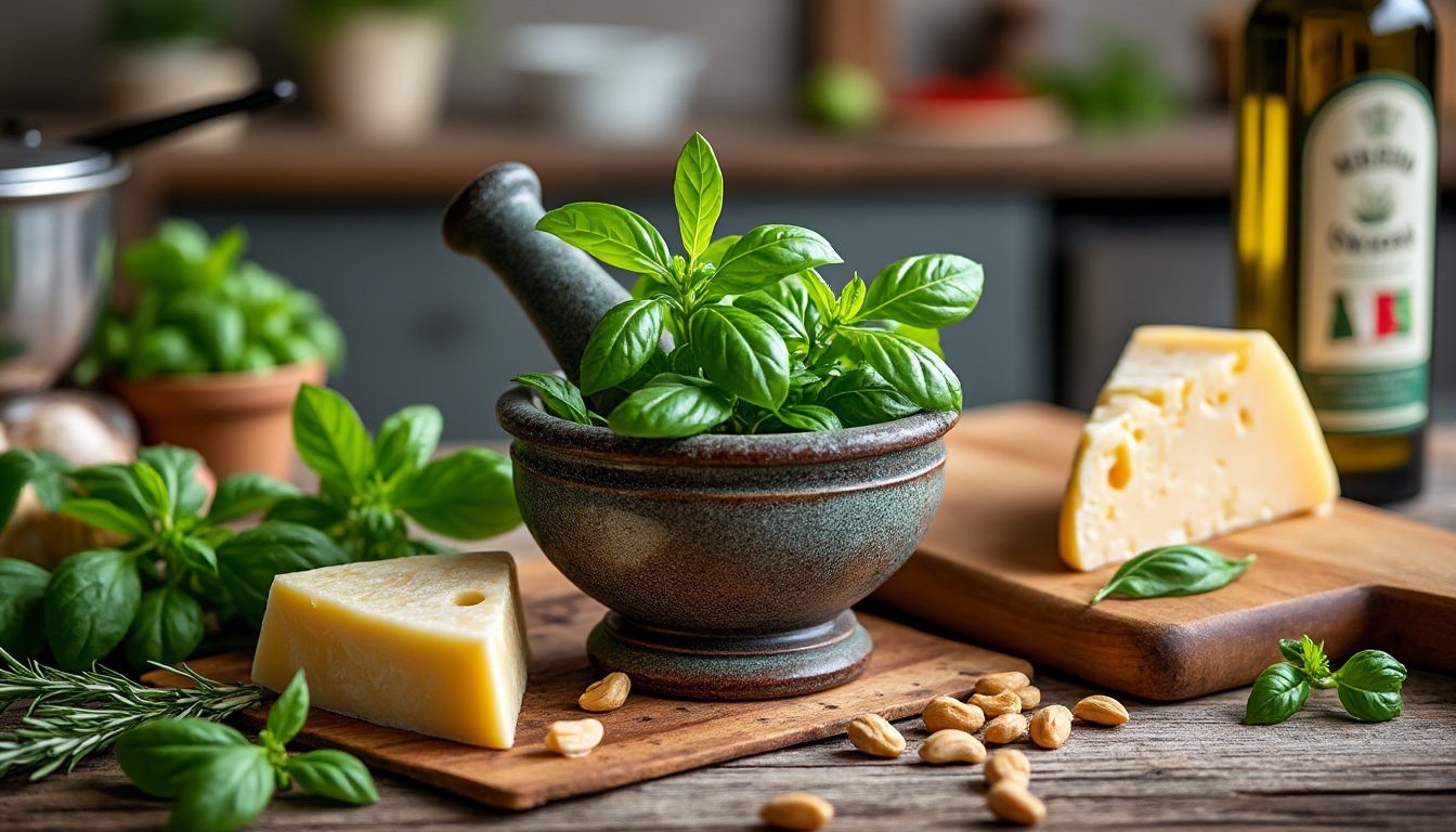 savourez nos délicieuses pâtes aux légumes grillés, accompagnées d'un pesto maison onctueux. idéal pour un repas sain et savoureux, ce plat coloré allie le goût des légumes rôtis à la fraîcheur du basilic. parfait pour une cuisine végétarienne qui ravira vos papilles!