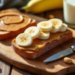 Sandwich au beurre de cacahuète et banane