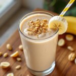 Smoothie banane-cacahuète protéiné