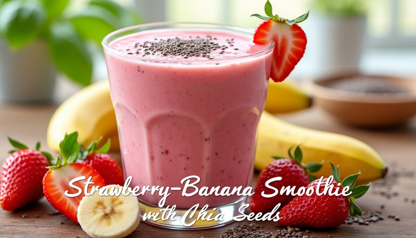 découvrez les bienfaits du smoothie fraise-banane avec des graines de chia ! profitez de recettes faciles et délicieuses pour un petit-déjeuner énergisant et nutritif. idéal pour booster votre journée avec saveur et santé.