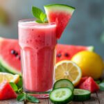 Smoothie pastèque-concombre et citron : une recette rafraîchissante et santé