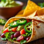 Wrap aux haricots rouges et guacamole
