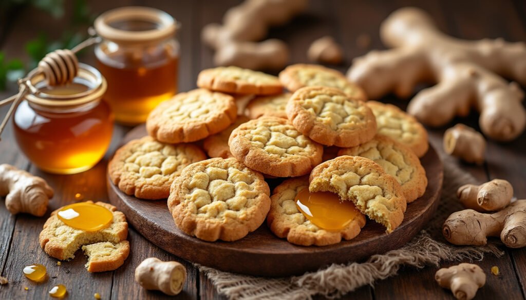 découvrez la recette délicieuse et réconfortante des biscuits au gingembre et miel. parfaits pour accompagner vos pauses café ou thé, ces biscuits épicés et doux raviront vos papilles avec une harmonie de saveurs chaleureuses. faciles à préparer, ils apporteront une touche de convivialité à vos gourmandises maison.