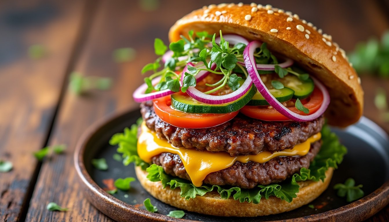 découvrez notre sélection irrésistible de burgers savoureux et de galettes gourmandes. faites le plein de délices avec des ingrédients frais et des recettes originales qui raviront vos papilles. un voyage culinaire à ne pas manquer pour les amoureux de la bonne nourriture !