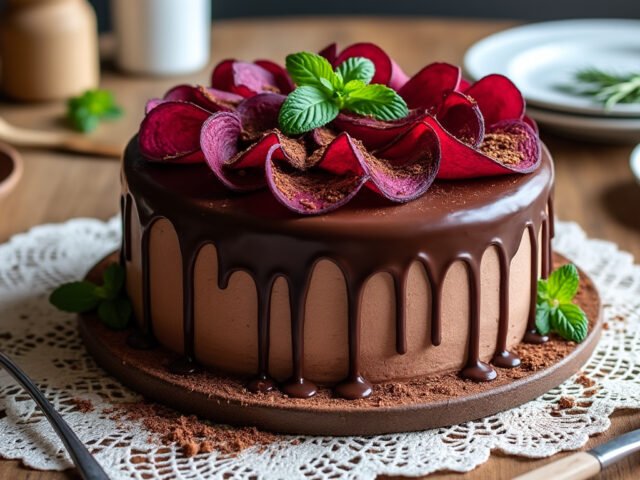 Cake à la betterave et cacao