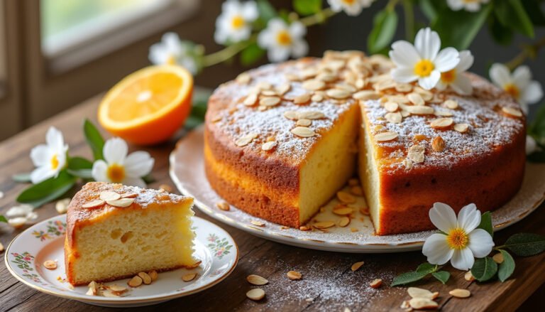 découvrez notre délicieux cake aux amandes et fleur d'oranger, alliant moelleux et saveurs exquises. parfait pour accompagner vos pauses café ou à savourer lors des occasions spéciales. une recette gourmande qui ravira vos papilles !