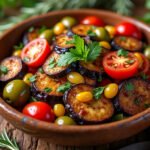 Caponata sicilienne aux aubergines et olives