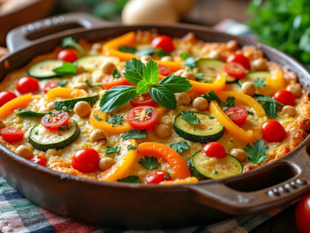 Cassolette de légumes et pois chiches