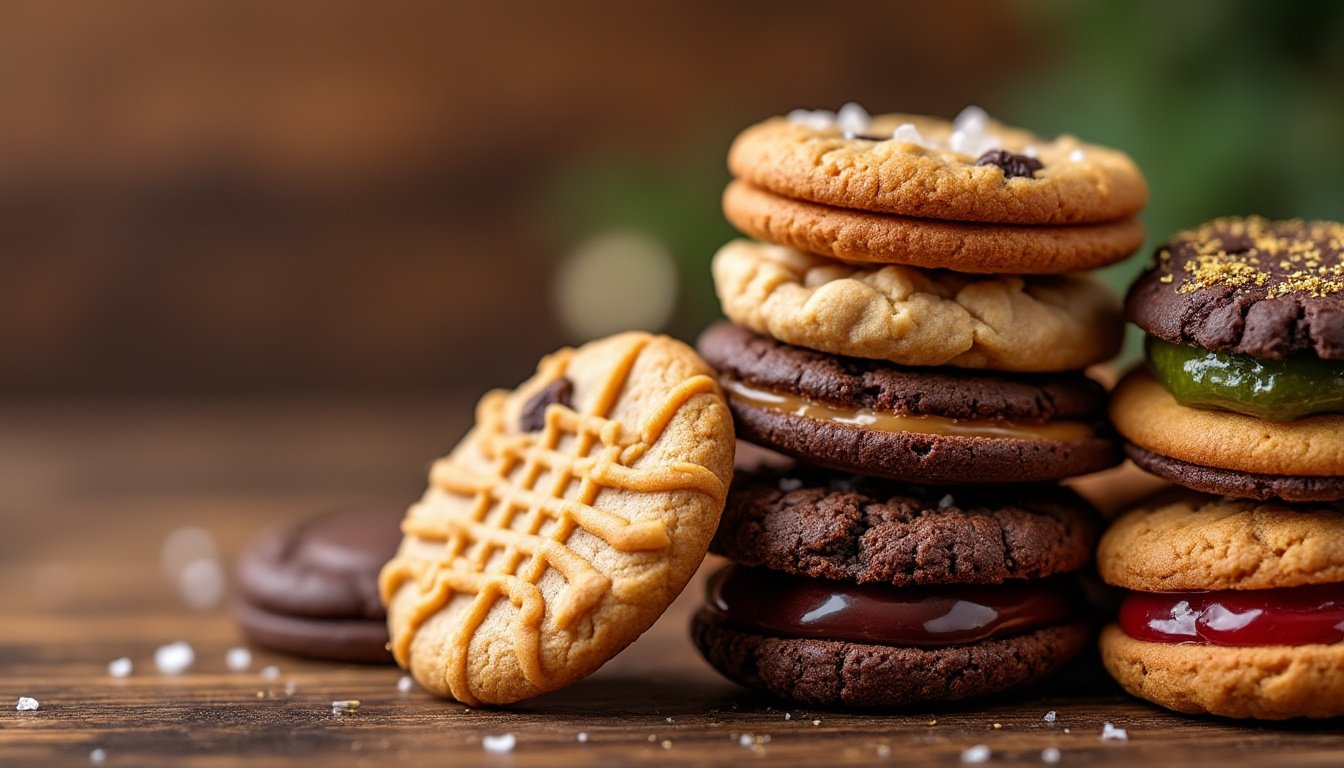 savourez nos irrésistibles cookies au beurre de cacahuète et chocolat noir, alliage parfait de douceur et de croquant. idéals pour une pause gourmande, ces délices maison raviront vos papilles à chaque bouchée.