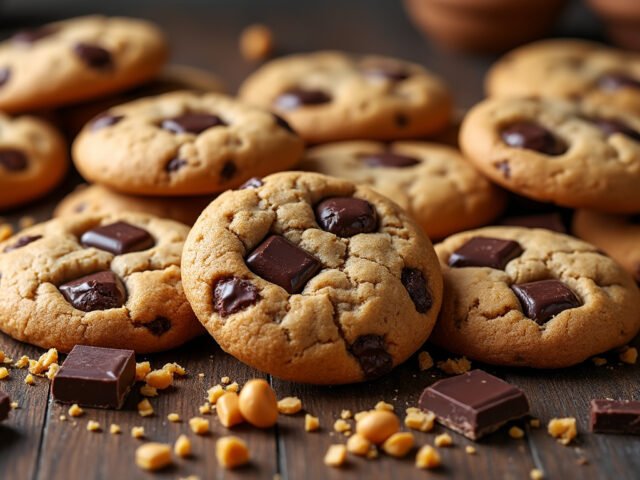 Cookies au beurre de cacahuète et chocolat noir