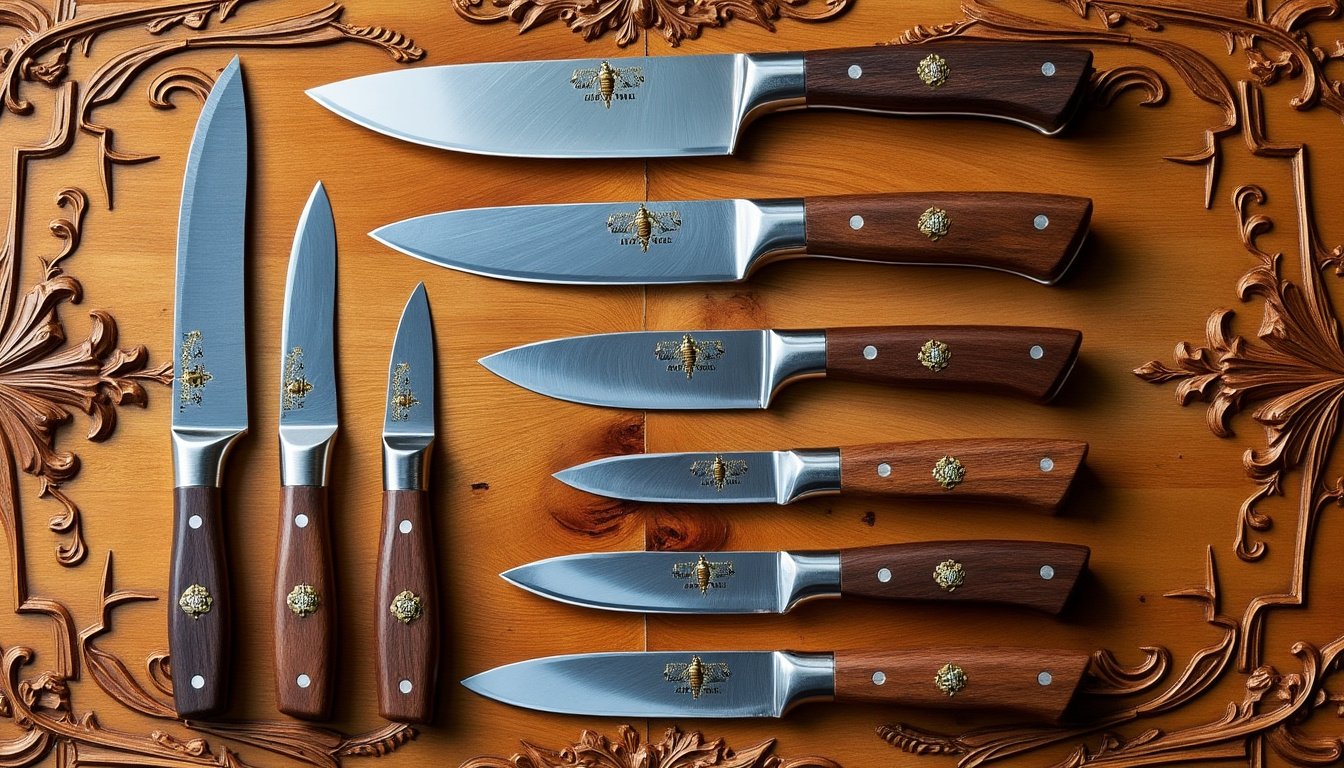 découvrez les couteaux de cuisine laguiole, alliant artisanat traditionnel et élégance raffinée. offrant un manche en bois, chaque pièce est conçue avec soin pour sublimer vos préparations culinaires tout en ajoutant une touche de style à votre cuisine.