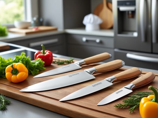 Couteaux de cuisine Le Creuset : élégance et performance en acier inoxydable