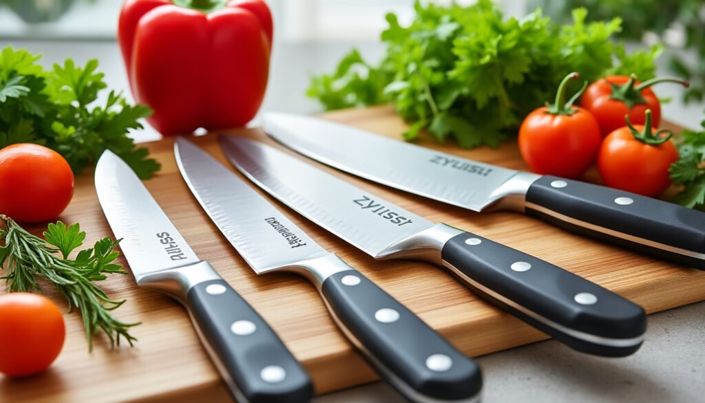 découvrez les couteaux de cuisine zyliss, alliant performance et facilité d'utilisation grâce à leur revêtement antiadhésif. idéaux pour tous vos préparatifs culinaires, ils rendent la découpe efficace et agréable.