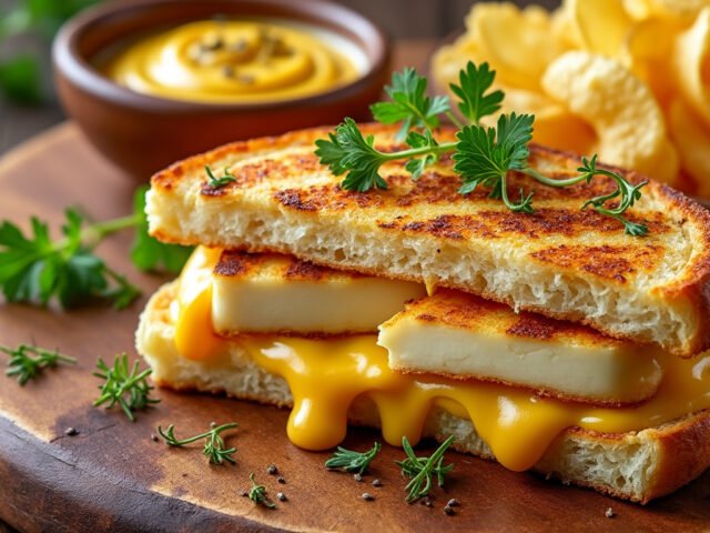 Croque-tofu et fromage fondu