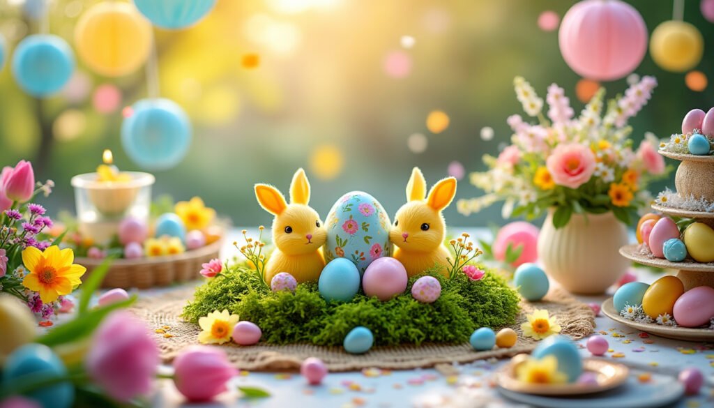 découvrez 5 idées créatives pour une déco de table festive à l'occasion des fêtes de pâques. transformez votre table avec des arrangements colorés, des thèmes printaniers et des touches personnalisées qui émerveilleront vos invités et rendront votre repas inoubliable.
