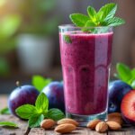Découverte des bienfaits du smoothie prune-menthe et amandes