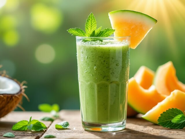 Découverte du smoothie melon-menthe et eau de coco : un rafraîchissement dynamisant