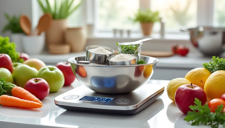 découvrez la précision de la balance de cuisine cuisinart avec bol en acier inoxydable, un indispensable pour vos recettes. profitez d'une pesée exacte et d'un design élégant, idéal pour simplifier la préparation de vos plats préférés.