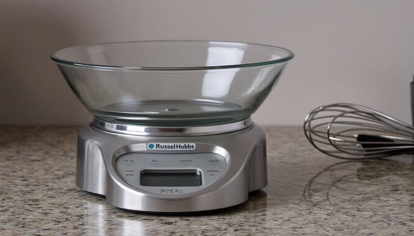 découvrez la balance de cuisine russell hobbs avec bol amovible, alliant précision et praticité. idéale pour vos recettes, elle vous permettra de mesurer facilement vos ingrédients avec un design élégant qui s'intègre parfaitement dans votre cuisine.