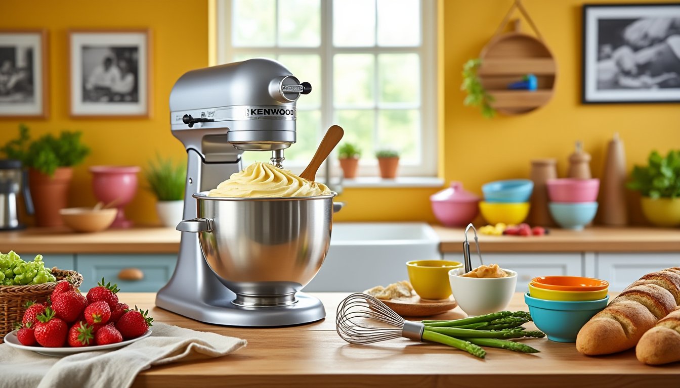 explorez le batteur électrique kenwood, alliant un moteur puissant et un bol en acier inoxydable. idéal pour les passionnés de pâtisserie, cet appareil performant simplifie toutes vos préparations culinaires tout en garantissant une qualité durable.