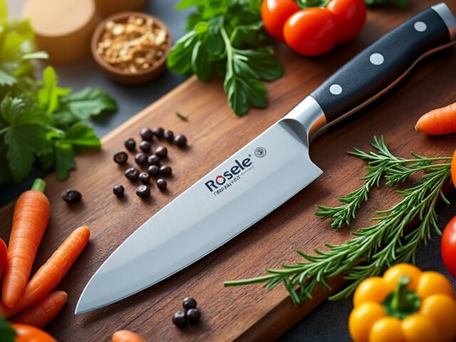 Découvrez les avantages des couteaux de cuisine Rösle avec manche ergonomique et lame affûtée