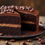 Gâteau au café et chocolat noir
