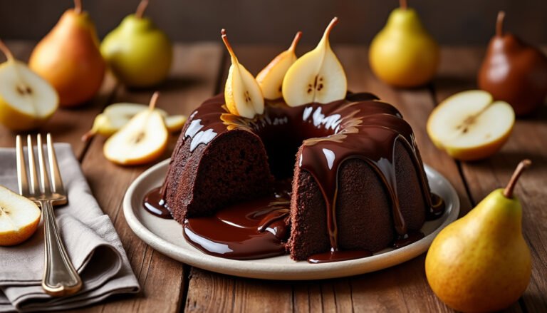 découvrez notre délicieux gâteau fondant aux poires et chocolat, une alliance parfaite entre la douceur des poires juteuses et le chocolat riche. idéal pour les amateurs de desserts gourmands, ce gâteau fondant ravira vos papilles à chaque bouchée.