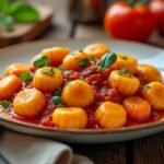 Gnocchis de patate douce et sauce tomate maison