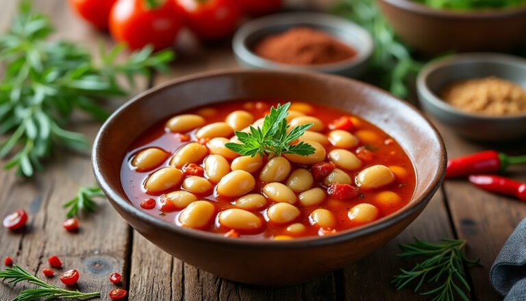 découvrez notre délicieuse recette de haricots blancs mijotés à la tomate et au thym. un plat réconfortant et savoureux, idéal pour vos repas en famille. facile à préparer, il allie le goût authentique des haricots blancs à la douceur de la tomate et au parfum délicat du thym.