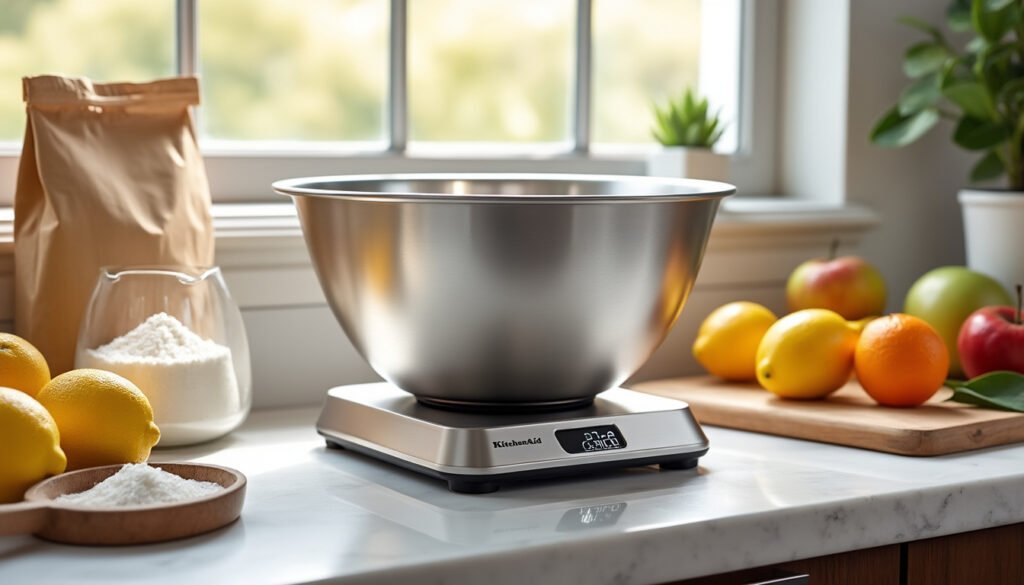 découvrez la balance de cuisine kitchenaid, alliant robustesse et précision pour une expérience culinaire optimale. parfaite pour les passionnés de cuisine moderne, elle vous aide à mesurer avec exactitude tous vos ingrédients, garantissant des recettes réussies à chaque fois.