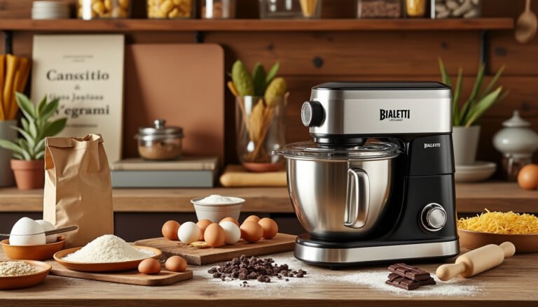 découvrez le batteur électrique bialetti, l'outil indispensable pour réussir vos recettes de pâtisserie et optimiser vos plats italiens. avec sa performance et son design élégant, il transforme la préparation culinaire en un jeu d'enfant. adoptez-le pour donner une nouvelle dimension à votre cuisine!