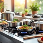 Les avantages des poêles et casseroles Cuisinox en inox brossé pour une cuisson parfaite