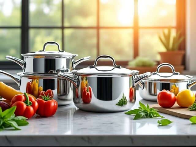 Les avantages des poêles et casseroles Lagostina en inox avec couvercles hermétiques pour une cuisson douce